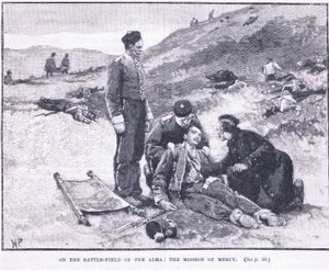 På slagmarken ved Alma 1854: Barmhjertighedens mission af Walter Paget